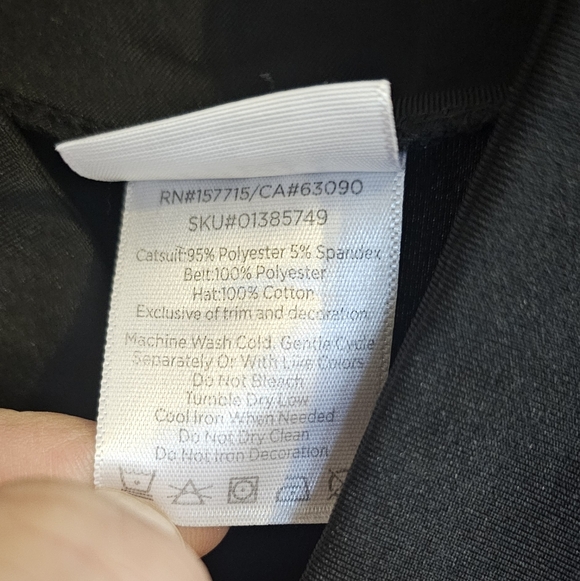 Adult Black SWAT Costume From Spirit Halloween Size Medium - Picture 3 of 5